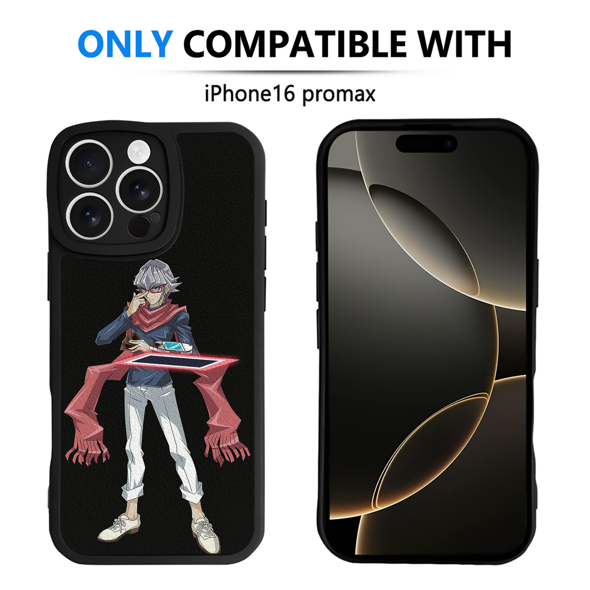 遊☆戯☆王 Yu-Gi-Oh! 【iPhone 16シリーズ対応】シリコンスマホケース（レザー調） 材質：シリコン